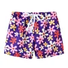 Regnbåge flicka avslappnad strand shorts byxor blommig baby flickor byxa barn breeches pojkar kust knicker trosor 2 3 4 5 6 7 år 210413