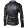 Giacca da motociclista da motociclista in ecopelle da uomo casual classica Giacca da motociclista in pelle PU autunno inverno da uomo Giacche e cappotti da uomo Hombre 210524