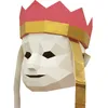 Mascotte poupée costume 3D papier moule dessin animé Tang Seng tête de tête Headgear Halloween accessoires Femme Femme Fête Fonction Jeu Dress Uy Craft Masques