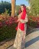 Etnik Giyim İslami Başörtüsü Kadınlar 2021 Moda Nakış Grometrik Baskı Rahat Elbise Gevşek Fas Kaftan Abaya Dubai Müslüman