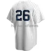 Personnalisé DJ LeMahieu # 26 numéro seulement maillot cousu hommes femmes jeunesse enfant Baseball Jersey XS-6XL