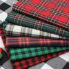 Plaid Cotton cloth DIY sewing ing table quilting and Christmas background decoration by meter 210702
