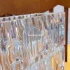 Creative Fashion Rectangular Crystal Vase High-End Home Decoration