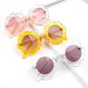1pcs vintage bambini occhiali da sole rotondi fiore bambino bambini uv400 sport occhiali da sole per ragazze ragazzi girasole per bambini occhiali da sole