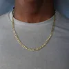 mens gold figaro chain necklace