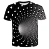 Magliette grafiche da uomo Moda Estate Stampa digitale 3D Stile sportivo Magliette Top Uomo Casual Vortex Series T-shirt a maniche corte larghe