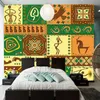 壁紙Papel de Paredeアフリカ風レトロなパターン3 dの壁紙、リビングルームテレビの壁の寝室の論文