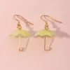Korean Fashion Cute Mini 3D Umbrella Dangle Earrings For Women Girl Fashion Creative Pendant Hanging Jewelry Accessories