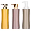 Frascos de bomba de plástico vazio Dispensador 16oz / 500ml portátil Clear BPA-Livre Cilindro Shampoo Loção Durável Recipientes Recarregáveis ​​para Óleo de Massagem, Sanitizador de Mão, Sabão