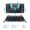 20A 30A 60A 80A PWM Solar Controller 12V 24V 36V 48V Backlight LCD Lithiumbatterijregelaar van Licht Dual Time Control en USB