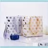 Gift Festive Supplies Home & Gardengift Wrap Polka Dot Bag With Handles Cosmetic Clothing Paper For Birthday Decoration Event Party Supplies