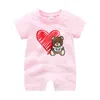 Summer Rompers Fashion Printed Baby Clothes Jumpsuit Short-sleeved Born Baby Boy Girl Clothing cute CX