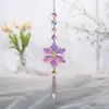 Decoratieve objecten Figurines Creative Snowflake Rhinestone Hanger Diy Hangend Ornament Home Garden Decor Car Charm Cadeau