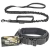 Tactical Leash Set Pet Large Dog Tillbehör Avtagbar Quick Release Collar Training Personliga Husdjur Tillbehör