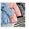 Mädchen Kinder Kleidung Kinder Winterjacke Mantel Baumwolle Gepolsterte Parka Kleid Weihnachtskostüme Für Schneeanzug Schnee Tragen Oberbekleidung 211027