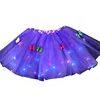 Papillon allume Tutu LED fille fête lueur jupe magique ange fée lumineux Costume cadeau d'anniversaire 20220223 Q2