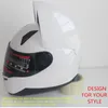 Casques de moto casque hommes et femmes personnalité de course quatre saisons sécurité chat oreille casque moto