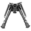 Inch 6-9 Tactical Harris Bipod Adjustable Height Swivel Style with Podloc (m-lok Mount Adapter Included)