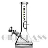 Pipe à eau en verre de 8,5 "Bong Heady Straight Tube Dab Oil Rig Bongs 6-Cut Diffuse pipes rigs Beaker barboteur herbe bol cire quartz banger Narguilé