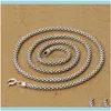 Halsketten Anhänger Schmuck Echte Männer Frauen Thai Mais Männlich S925 Sterling Silber Lange Kette Retro Anhänger Halskette Schmuck Drop Lieferung 2021 Ti