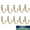 10 pcs Único PRONG GANCHO MINI Tamanho Montado Pano Retro Cabide Para Casacos Chapéus Toalhas Chaves Antique Liga Mini Gancho Gancho Preço de Fábrica Preço Qualidade