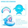 Other Pools SpasHG Shark with Canopy Seat Ring Inflatable Children's Swimming Removable Sunshade Baby WH0459