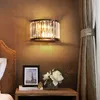 Duvar lambaları kristal wandlamp yatak odası lambası LED ışık fikstürleri banyo aynası lambaları merdiven aplikleri ev aydınlatma