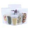 Frosted Plastic Bags Kitchen Storage Package Zipper Stand Up Packaging Bag Sealable Pouches
