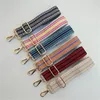 Luxury Widened Shoulder bags Straps Diagonally Single Women's Ethnic Style Belt Contrast Stripe Bag 3.8*120cm