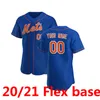 カスタマイズされた12フランシスコのリンドル新しい野球ジャージ48 Jacob Digrom 20 Pete Alonso 18 Darryl Strawberry 31 Mike Piazza Noah Syndergaard Jersey Top