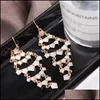 Dangle & Chandelier Earrings Jewelry Fashion Long Drop For Women Brincos Color Statement Hanging Eye Tassel Wedding Luxury Delivery 2021 Bsl