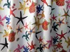 Tissu de satin de soie de simulation de marque européenne et américaine Starfish Impression numérique Costume Chemise Pantalon Tissu de vêtements 210702
