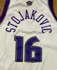 Maglia da basket cucita vintage Peja Stojakovic ricamo taglia XS-6XL personalizzata qualsiasi nome numero maglie da basket