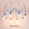 E27 Spider Chandelier Loft Rope Lampor Hängande lampa Modern Hängande takljus Köksljus Farmture Hanglamp Färg Armatur