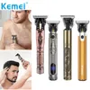 Kemei Professional MenTrimmer Barba Tagliacapelli Elettrico Barbe Macchina per tagliare i capelli Revisionata per Outliner Trimmer Clippers Uomo 220216