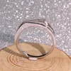 925 Srebrny kolor Sterling VS1 Diamentowy pierścień dla kobiet 2 karaty Topaz Bizuteria Anillos Stoż Silver 925 Biżuteria Ring1817247