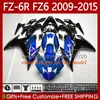 MOTO Body For YAMAHA FZ6 FZ 6 R N 600 6R 6N FZ-6N 09-15 Bodywork 103No.1 FZ600 FZ6R FZ-6R 09 10 11 12 13 14 15 FZ6N 2009 2010 2011 2012 2013 2014 2015 OEM Fairings glossy black