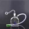 Nowy Dolphin Oil Burner Bong Rury wodne z 10mm Męskie Grube Pyrex Szklany Rura Palnik Oilikonowa Rura do palenia