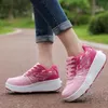 Çocuk çocuk erkek kız tekerlek tekerlekli paten sneakers ayakkabı ile iki tekerlekler Çocuklar çocuk paten tenis sneaker ayakkabı erkek kız 211022