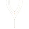 Pendant Necklaces Arrival Fashion Minimalist Round Disco Coin Chain Necklace Dainty Sequins Multi Layers Women Jewelry