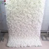 Декоративные цветы венки SPR 4 фута 8 футов белые могут свернуть цветок стены свадебный фон искусственный ряд и арка Flore7269307
