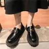 2021 scarpe da donna da donna suola spessa slip on appartamenti Creepers scarpe con plateau in pelle scarpe casual con fibbia Zapatos De Mujer