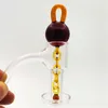 ガラステッパースラルスラルスラゲキャップ水帯Quartz Banger Hookah Pip DABリグ