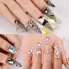 Mix Shapes 50Pcs Crystal Nail Art Rhinestones 3D Flatback Shiny Diamonds Gems Jewelry DIY Nails Decorations Manicure Accessories