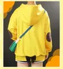 Anime WONDER EGG PRIORITY Ohto Ai Kostüm Cosplay Hoodie Gelb Sweatshirt Lose Stil Unisex Casual Pullover Perücke für Halloween Pa224E