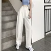 High Waist Loose Korean Jeans For Women Straight Pants Mom Jeans White Boyfriend Female Wide-leg Streetwear Spring Trousers 210730