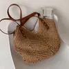 HBP handgeweven vrouwen schouderhandtas Boheemse zomerstro strandtas Tas Travel Shopper Weaving Binkelbakken Weventassen