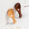 Mini łyżki kuchenne Małe drewno herbata Kawa Salt Spice Spoon Spoon Krótki uchwyt Drewniane Spoonnnerware Akcesoria Ocean ShippeZC261