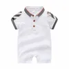 Retail Zomer Baby T-shirts Katoen Kids Korte Mouw T-shirt Hoge Kwaliteit Kinderen Turn-down Collar Plaid T-shirt Kinderkleding
