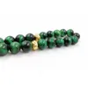 Natural Green tiger eye stone Tasbih Glod Metal tassels 2020 style Muslim Fashion Accessories Saudi bracelet Turkish jewelry